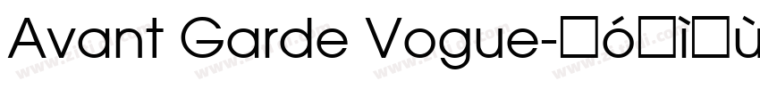 Avant Garde Vogue字体转换